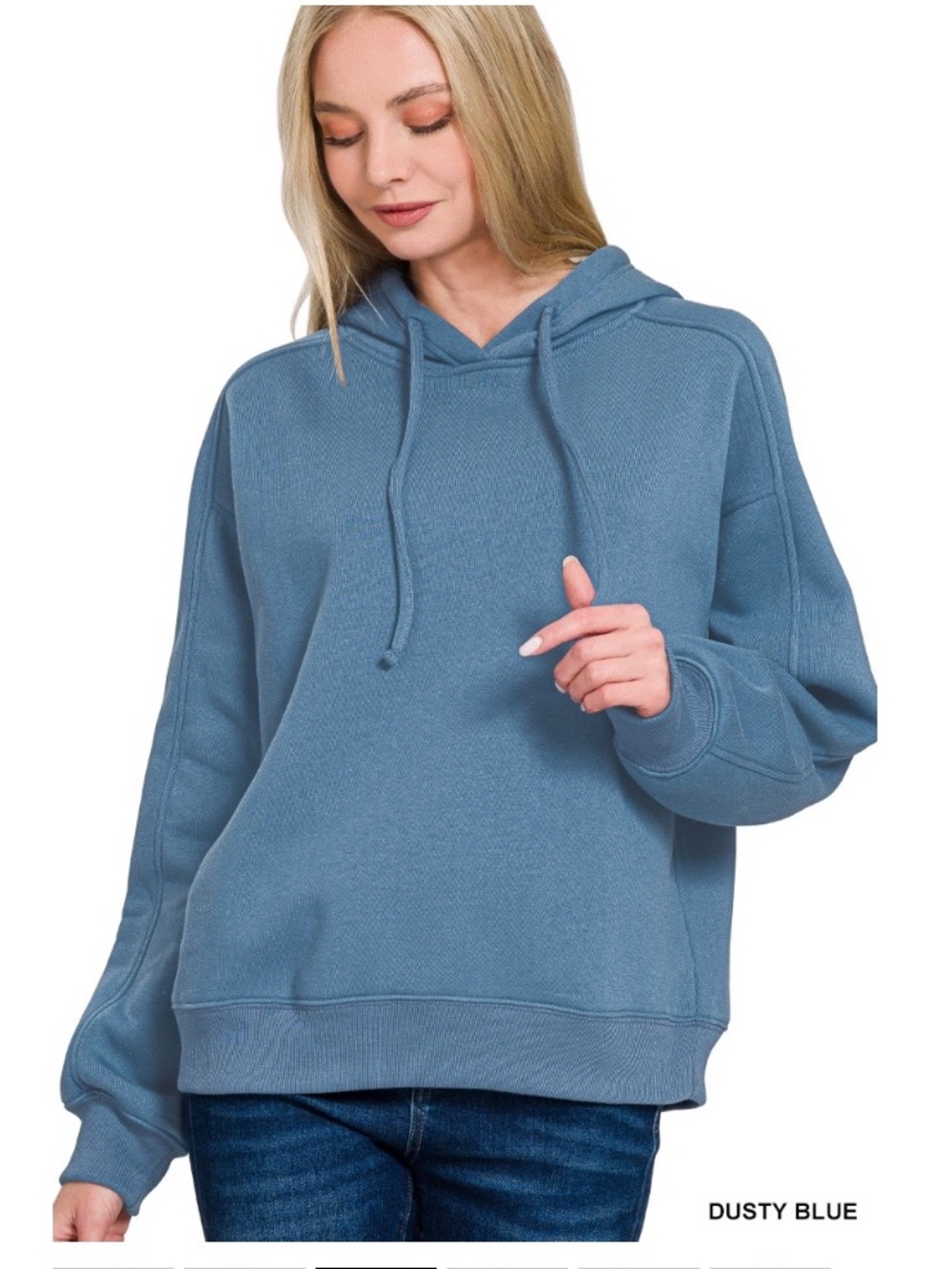 92 Zenana dusty blue FLEECE HOODIE
SWEATSHIRTS